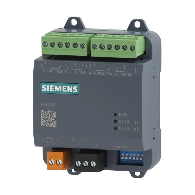 Siemens EM1.8R - Modbus RTU Genişleme Modülü (8 Röle Çıkışı) - 1