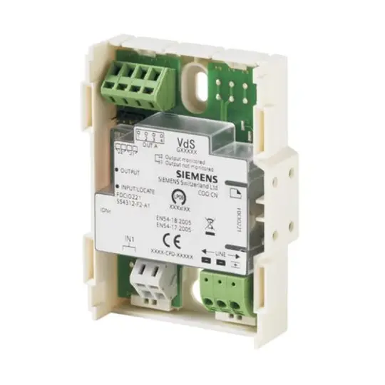 Siemens FDCIO221 - Giriş/çıkış modülü (1 giriş ve 1 çıkış)