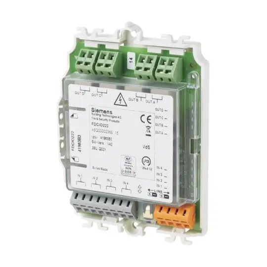 Siemens FDCIO222 - Giriş/çıkış modülü (4 giriş ve 4 çıkış / 250 VAC)