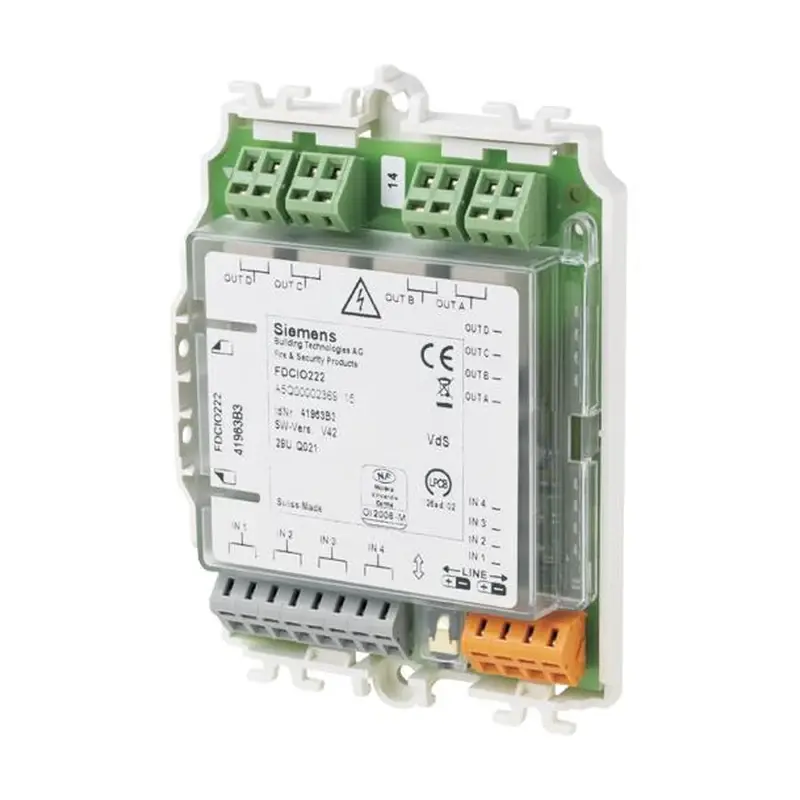 Siemens FDCIO222 - Giriş/çıkış modülü (4 giriş ve 4 çıkış / 250 VAC) - 1