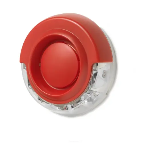 Siemens FDS227-RW-C - Beyaz LEDli kırmızı muhafazada sesli siren flaşör (özelleştirilmiş)