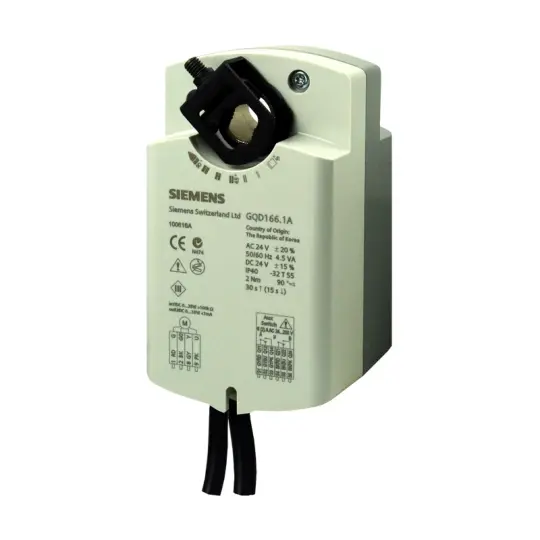 Siemens GQD126.1A - Hava Damper Motoru (24V, 2Nm, Yay Geri Dönüşlü)