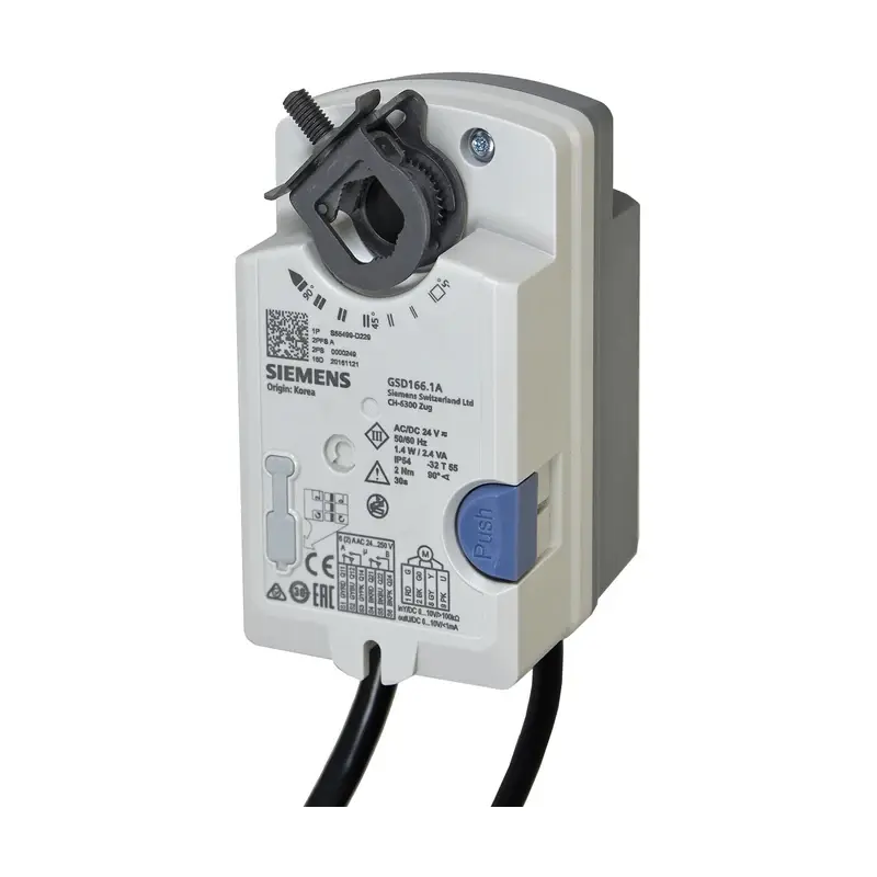 Siemens GSD361.1A - Döner hava damper motorları, AC 240 V, 2 Nm, 30 s - 1
