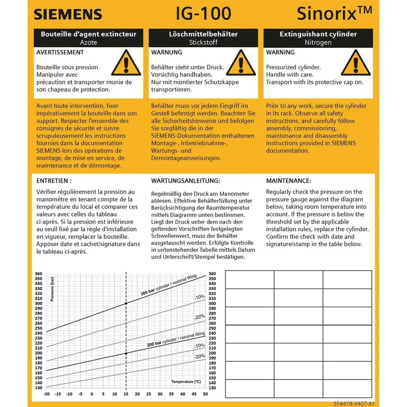 Siemens LAB-I-100 - Instruction tag N2 - 1