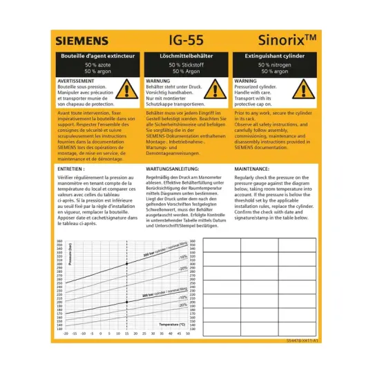 Siemens LAB-I-55 - Talimat etiketi IG55