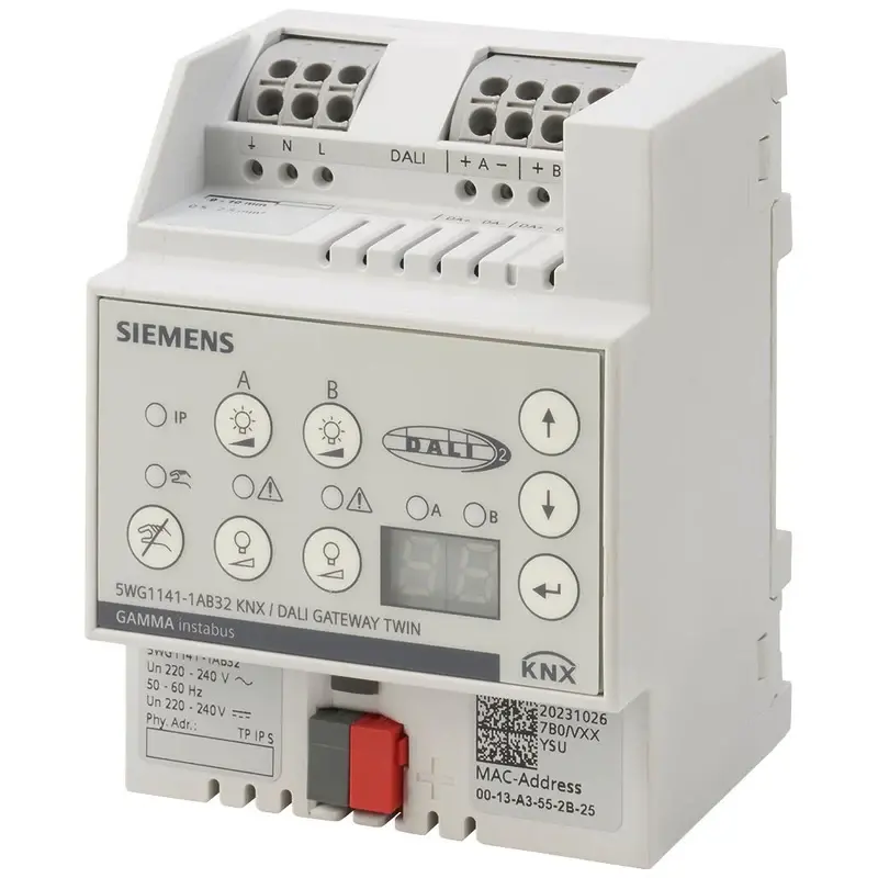 Siemens N 141/32 - KNX/DALI Ağ Geçidi İkiz – DALI‑2 Multi‑Master Kontrol Cihazı - 1
