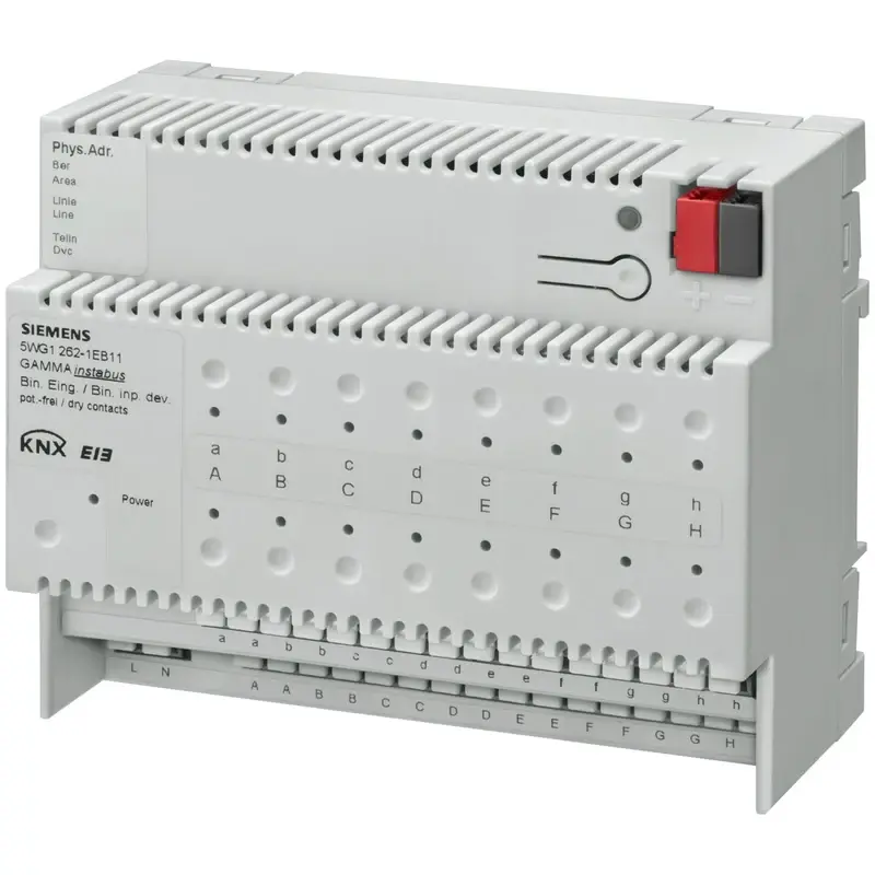 Siemens N 262E11 - KNX İkili giriş cihazı 16 x potansiyelsiz kontak - 1
