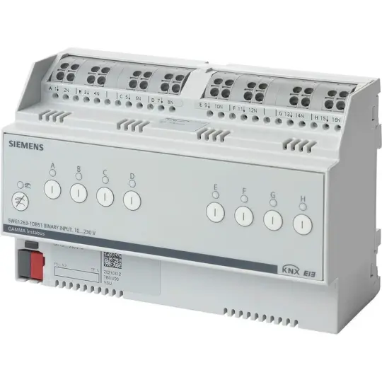 Siemens N 263D51 - KNX İkili giriş, 8 x AC/DC 10…230 V