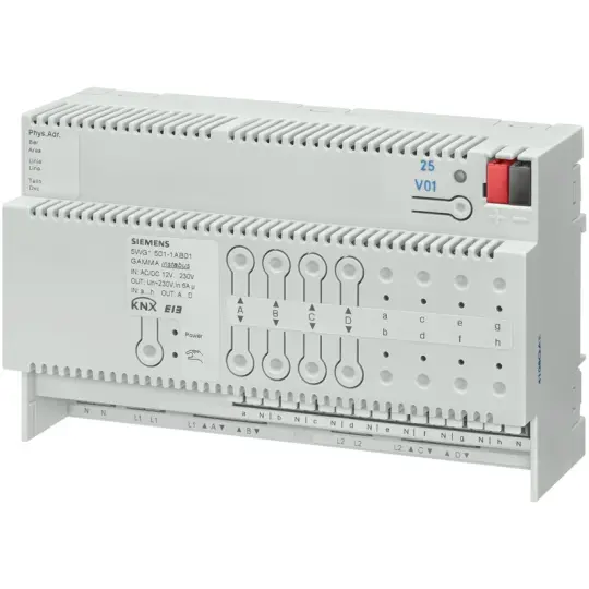 Siemens N 501/01 - KNX Kombinasyon perde motoru (4 x AC 230 V)