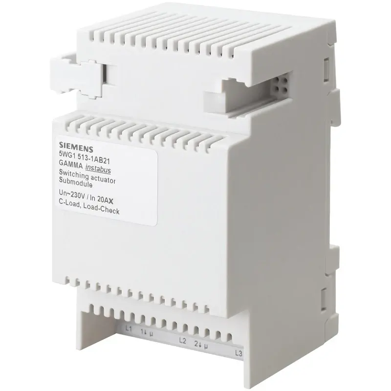 Siemens N 513/21 - KNX Switch motor alt modülü (3 x AC 230/400 V) - 1