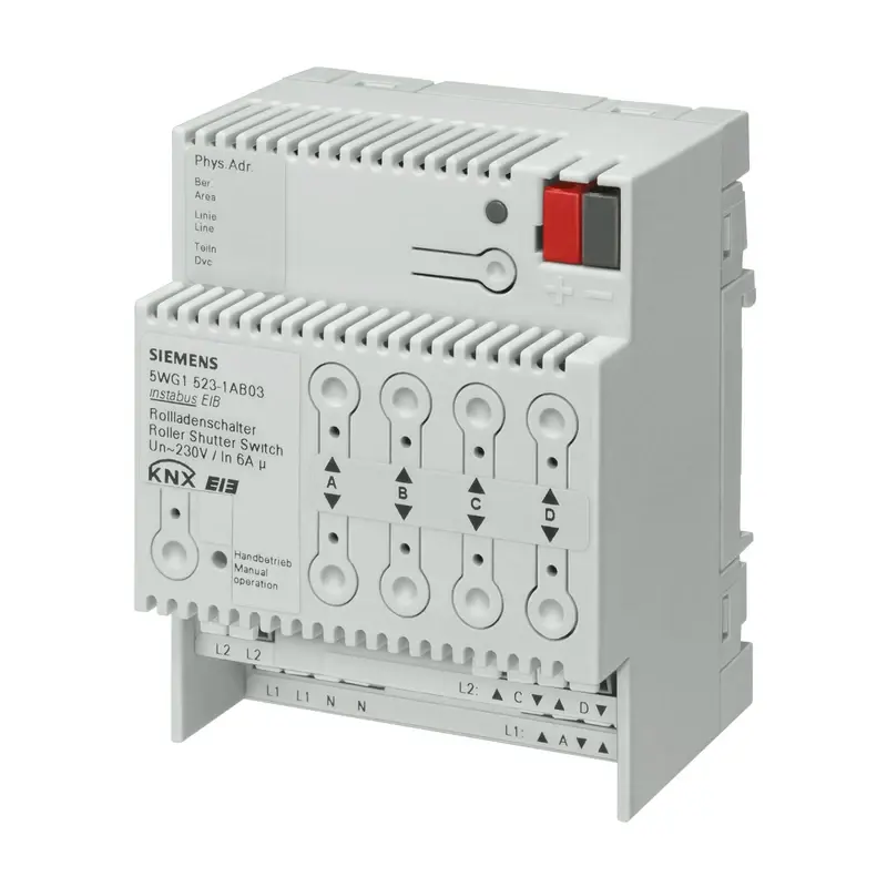 Siemens N 523/03 - KNX Panjur motoru, 4 x AC 230 V, 6 A - 1