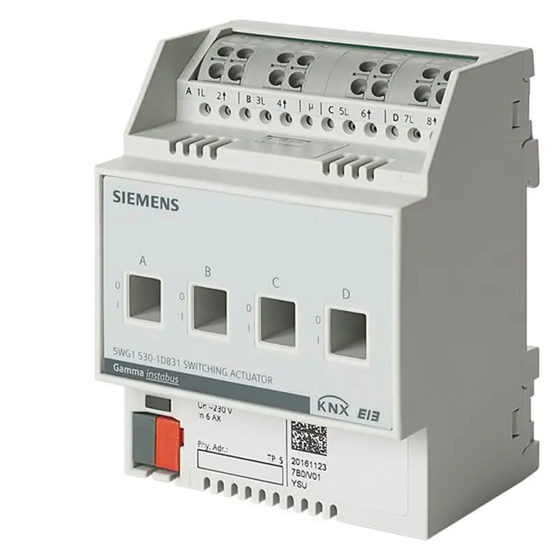 Siemens N 530D31 - KNX Anahtarlama motoru 4 x AC 230 V, 6 AX, C-Yük - 1