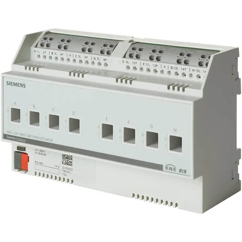 Siemens N 532D51 - KNX Anahtarlama motoru 8 x AC 230 V, 10 AX, C-Yük - 1