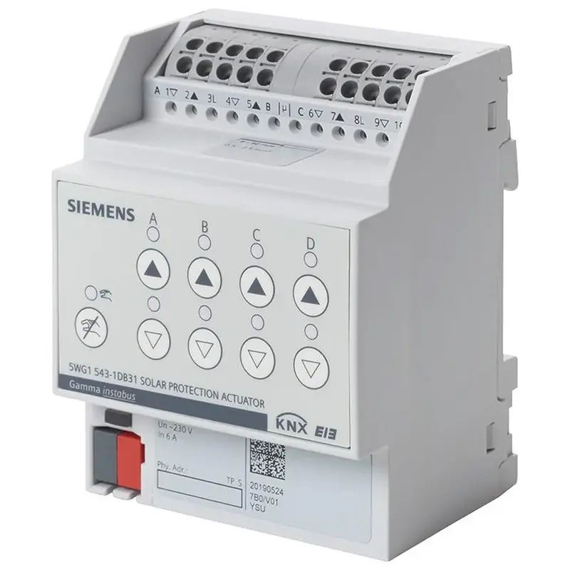 Siemens N 543D31 - KNX Solar koruma motoru (4 x AC 230 V) - 1
