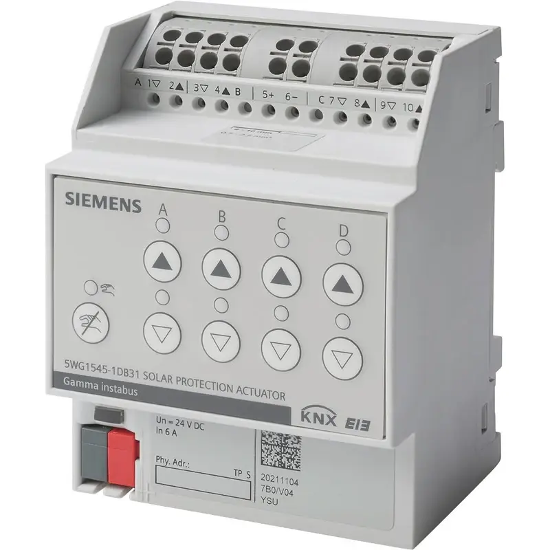 Siemens N 545D31 - KNX Solar koruma motoru, 4 x DC 24 V, 6 A - 1