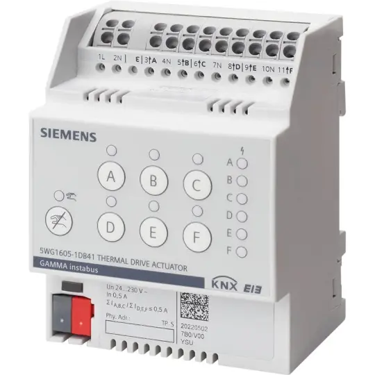 Siemens N 605D41 - KNX Termal sürücü motoru (6 x AC 24...230 V)