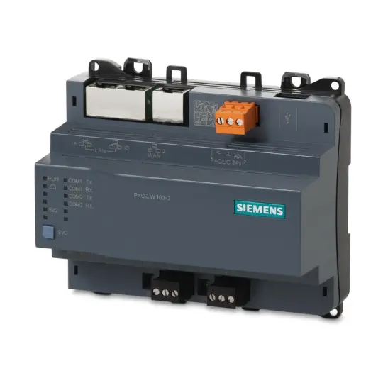 Siemens PXG3.W200-2 - Genişletilmiş işlevselliğe sahip BACnet/IP Web Arayüzü