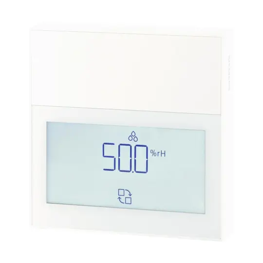 Siemens QFA2260D - Oda sensörü, aktif, sıcaklık ve bağıl nem, ekran, beyaz