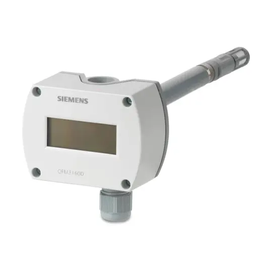 Siemens QFM3160D - Zorlu gereksinimlere yönelik nem ve sıcaklık için ekranlı kanal sensörü