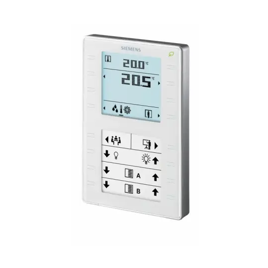 Siemens QMX3.P37 - Oda ünitesi, KNX, sıcaklık ve bağıl nem, beyaz