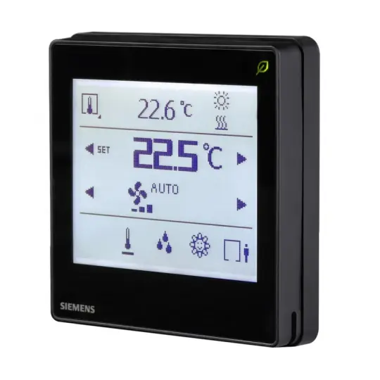 Siemens QMX3.P38H-BSC - Oda Ünitesi, siyah