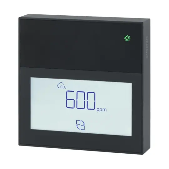 Siemens QPA2260D/BK - Oda sensörü, aktif, CO2 ve TVOC, ekran, siyah