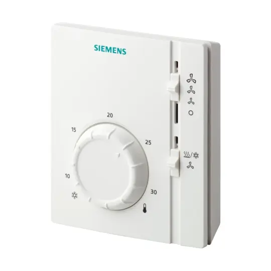Siemens RAB11.1 - 2 borulu fancoiller için elektromekanik oda termostatı