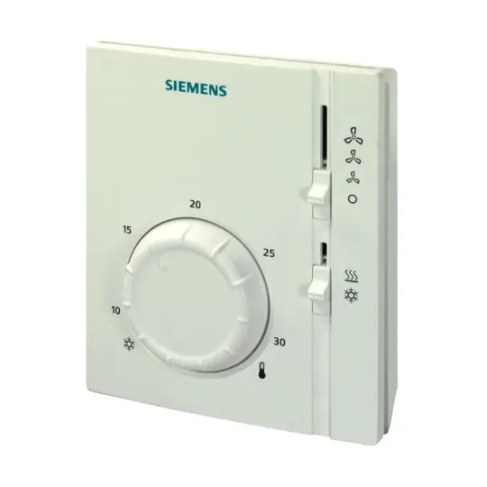 Siemens RAB11 - 2 borulu fancoiller için elektromekanik oda termostatı