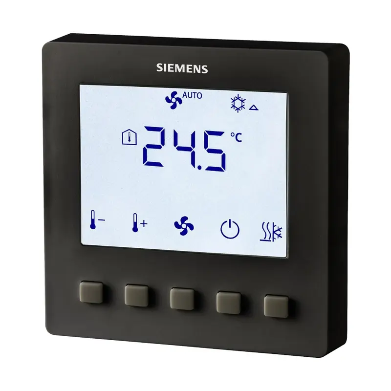 Siemens RDF510/BP.VB - FCU Oda Termostatı (Siyah) - 1