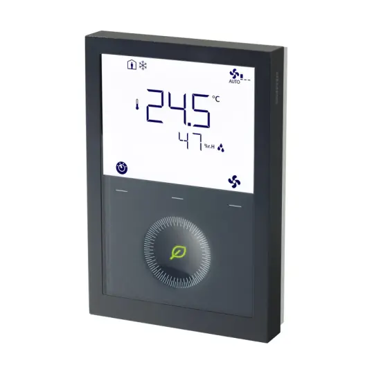 Siemens RDG200KN/BK - KNX iletişimli oda termostatı siyah renktedir