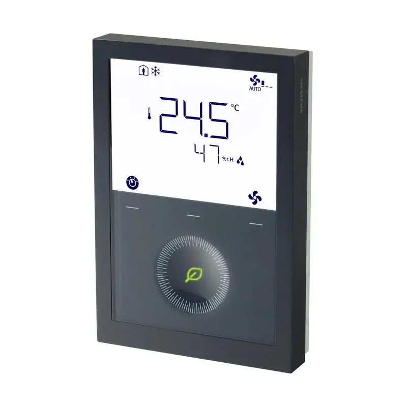 Siemens RDG200KN/BK - KNX iletişimli oda termostatı siyah renktedir - 1