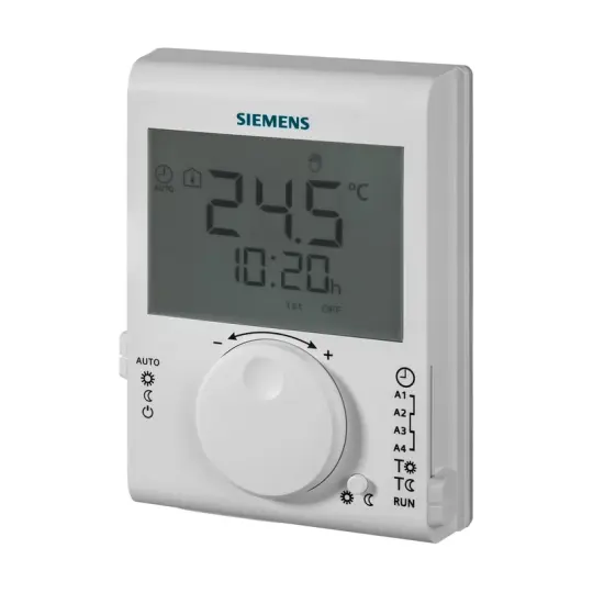 Siemens RDJ100 - 24 saat zaman anahtarlı ve geniş LCDli oda termostatı