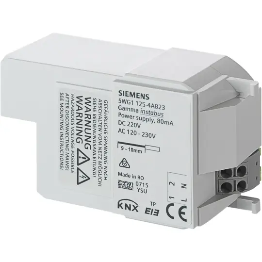 Siemens RL 125/23 - KNX Merkezi olmayan güç kaynağı, 80 mA, AC 230 V