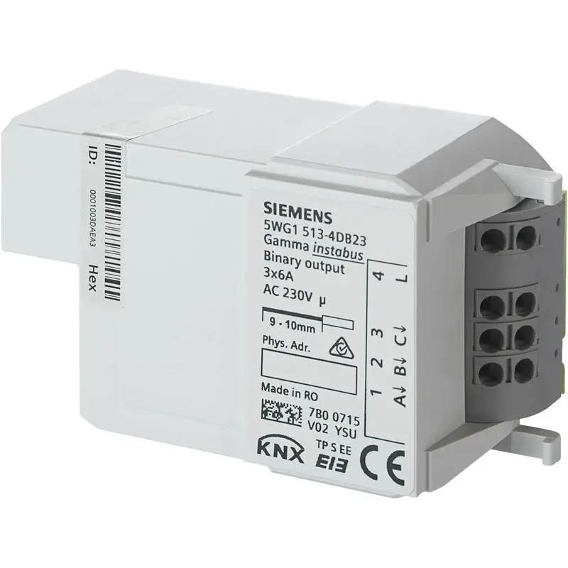Siemens RL 513D23 - KNX İkili Çıkış 3 x 6 A, AC 230 V - 1