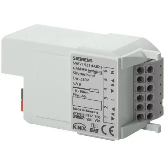 Siemens RL 521/23 - KNX Panjur Perde motoru, 2 x AC 230 V, 6 A