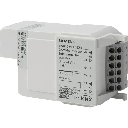 Siemens RL 524D23 - KNX Solar koruma motoru 2 x DC 24 V, 6 A