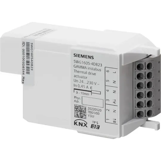 Siemens RL 605D23 - KNX Termal sürücü motoru (2 x AC 24...230 V)