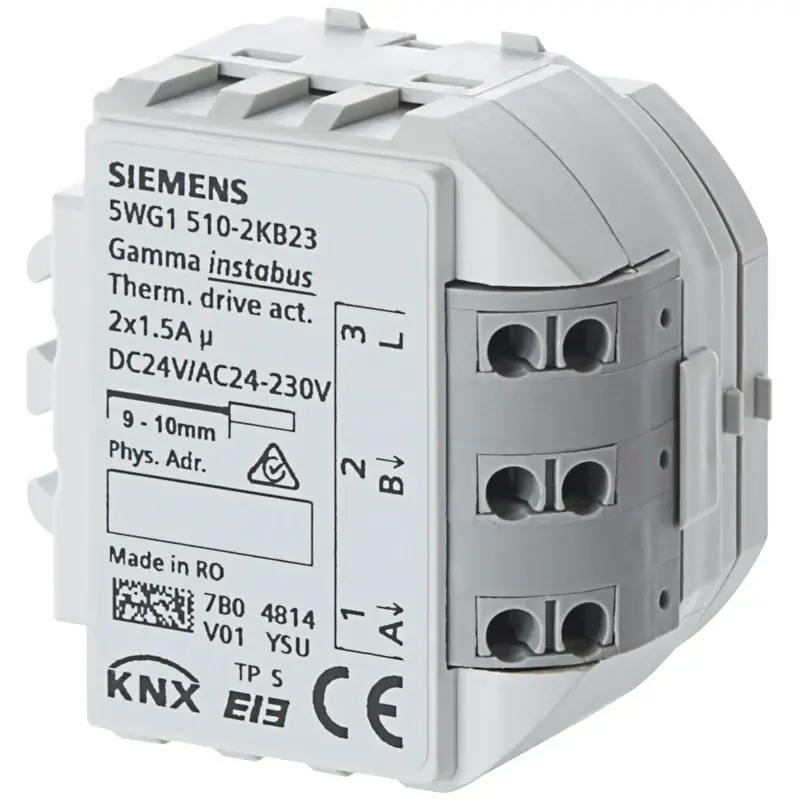 Siemens RS 510K23 - KNX Thermo Sürücü motoru (2 x 1,5 A) - 1
