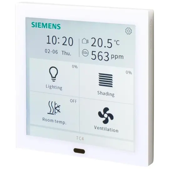 Siemens UP 204S12 - QMX6 için yedek montaj plakası, beyaz