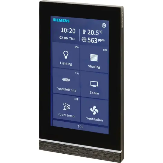 Siemens UP 205S23 - KNX Touch control TC5, 5 inch-touch panel, black