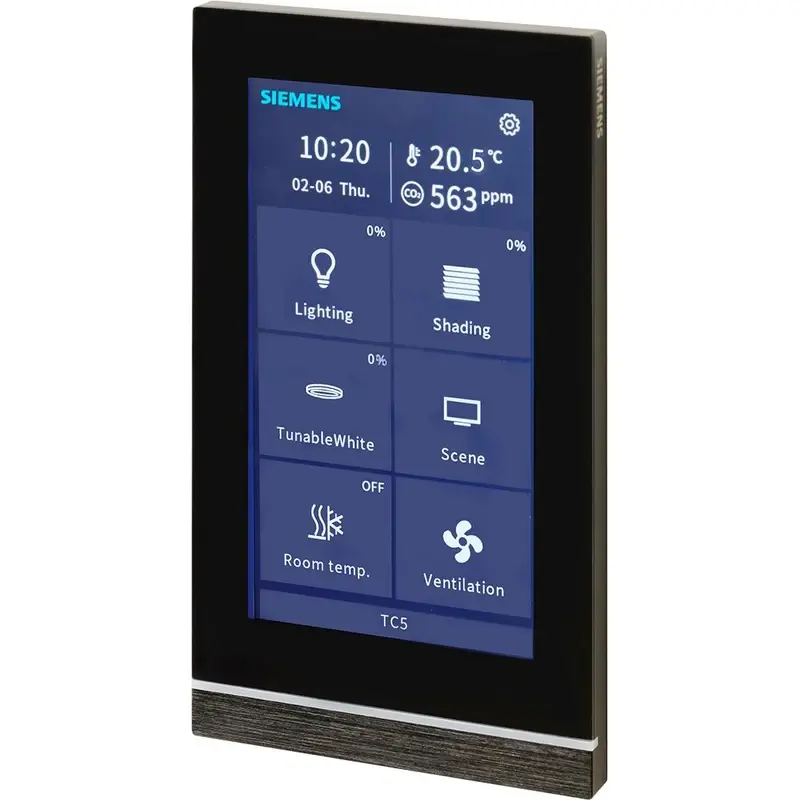 Siemens UP 205S23 - KNX Touch control TC5, 5 inch-touch panel, black - 1