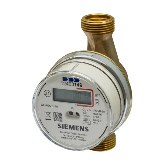 Siemens WFK636.D110 - Elektronik pervane tipi soğuk su sayacı