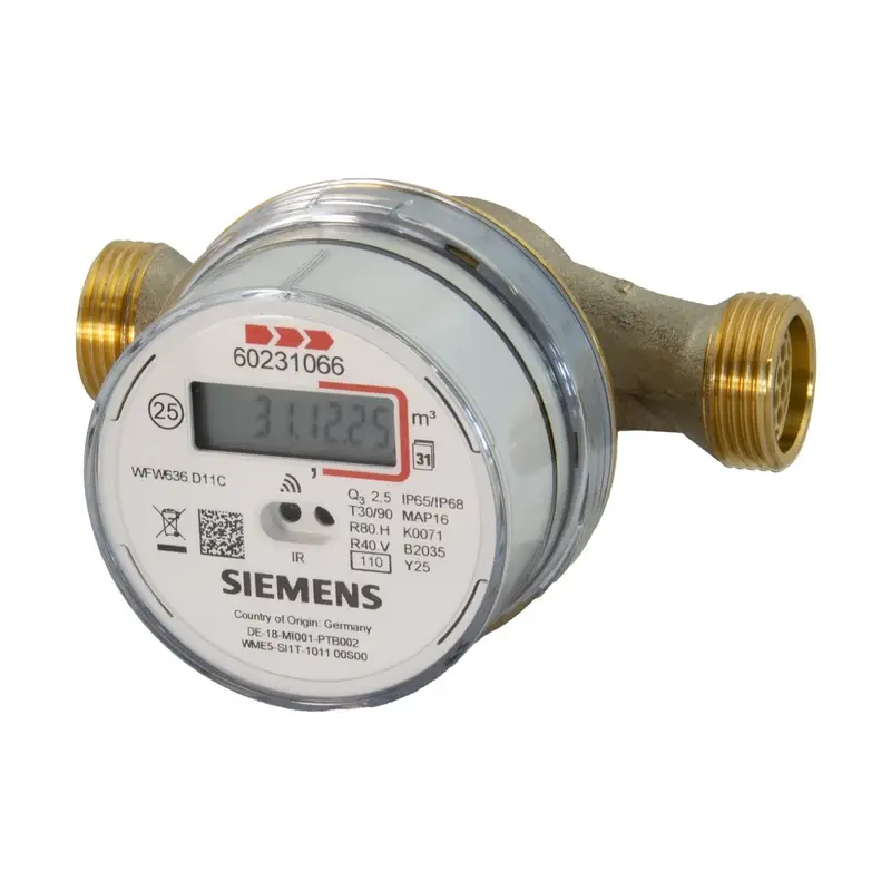 Siemens WFW636.D110 - Elektronik çarklı tip sıcak su sayacı - 1